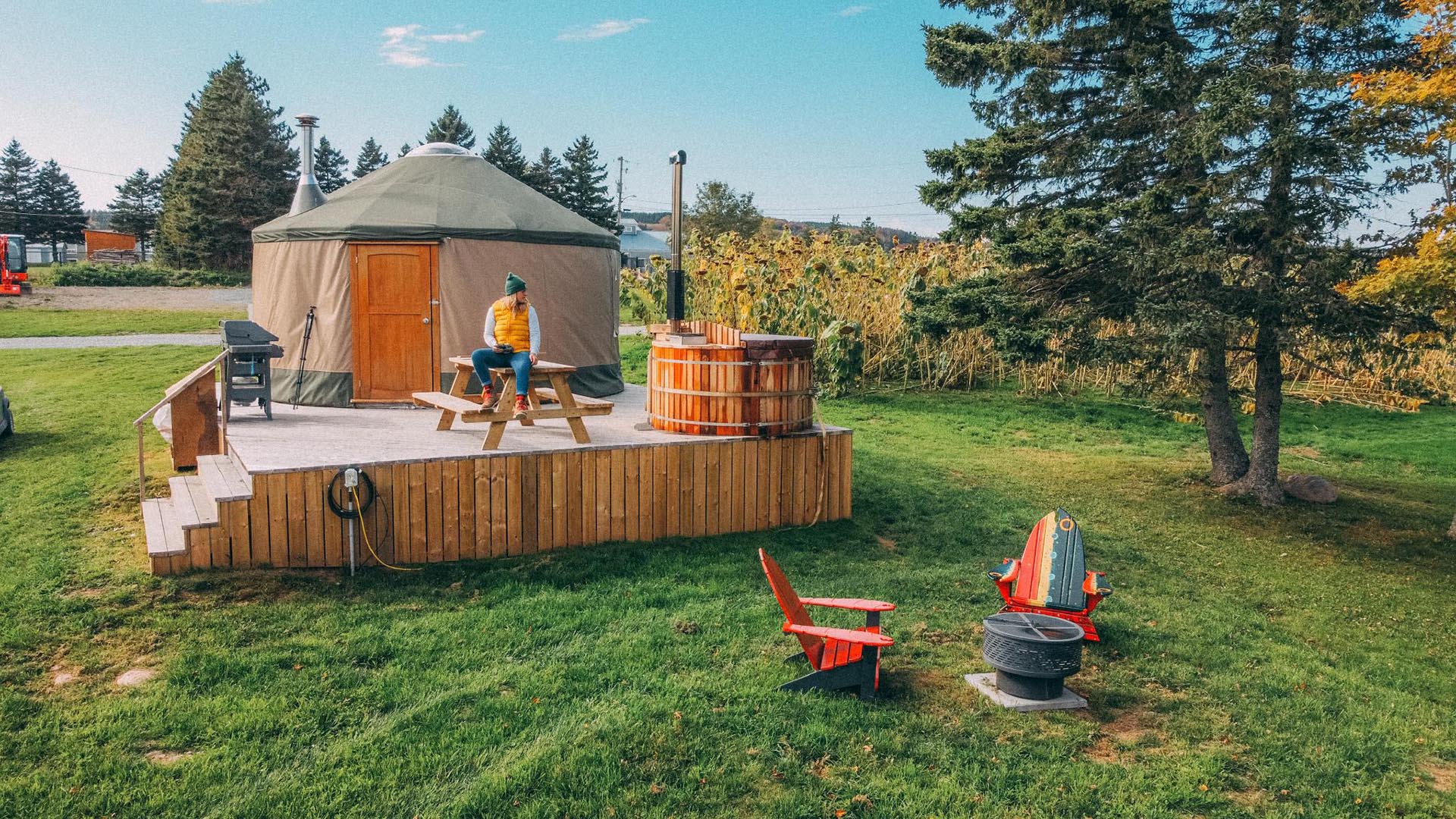 Authentic Seacoast: Yurts in the Vineyard