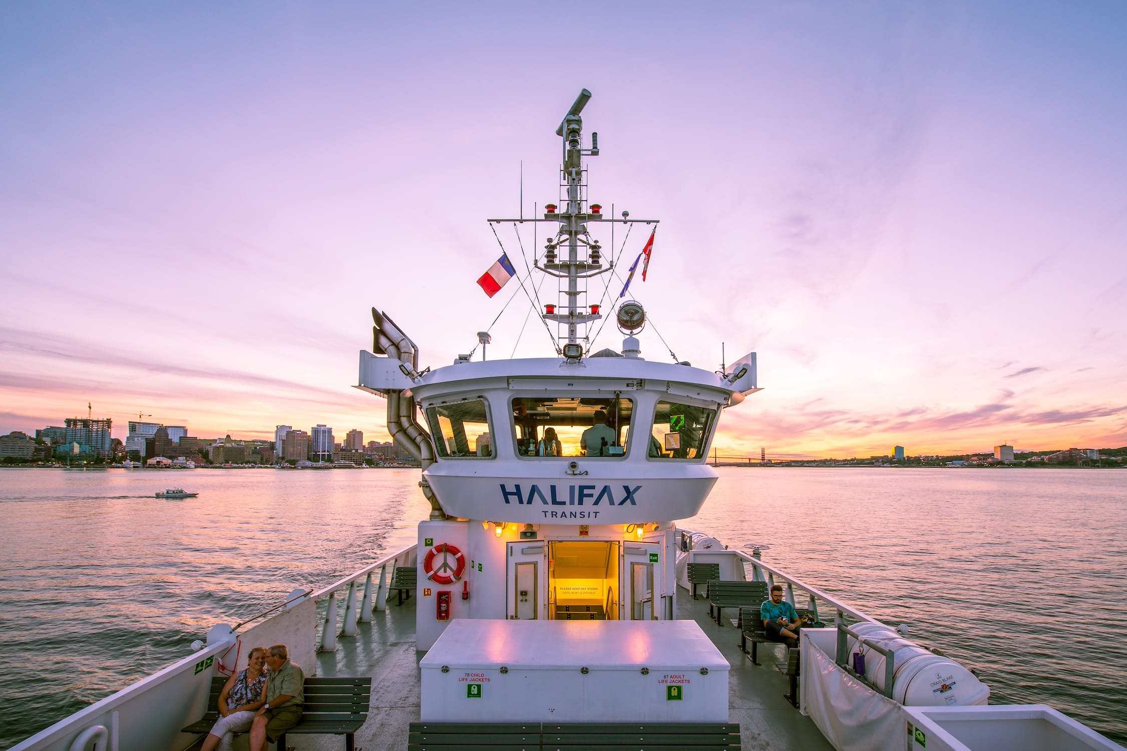 The Halifax Ferry at sunset