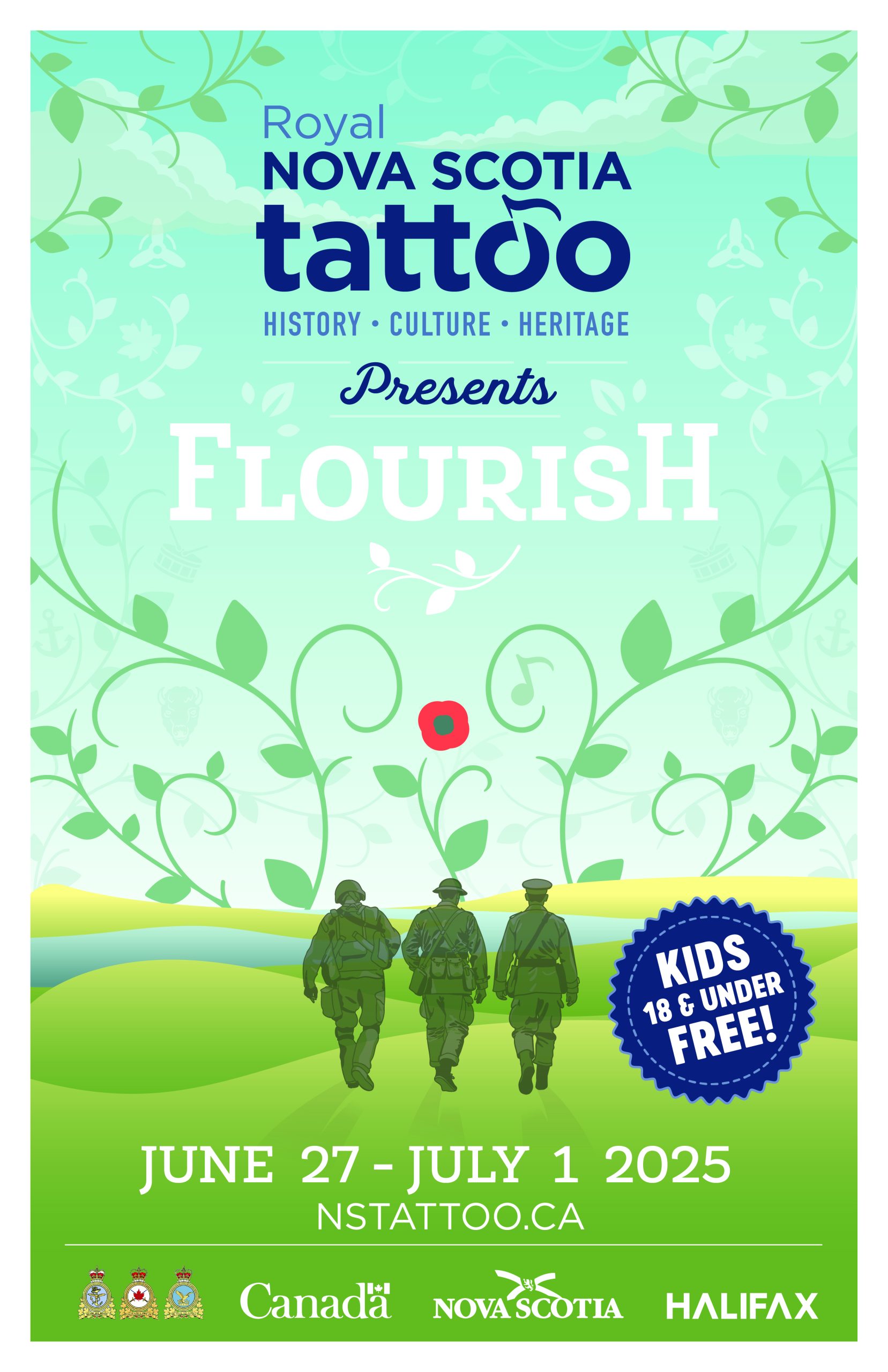 Poster for the Royal International Tattoo "Flourish"