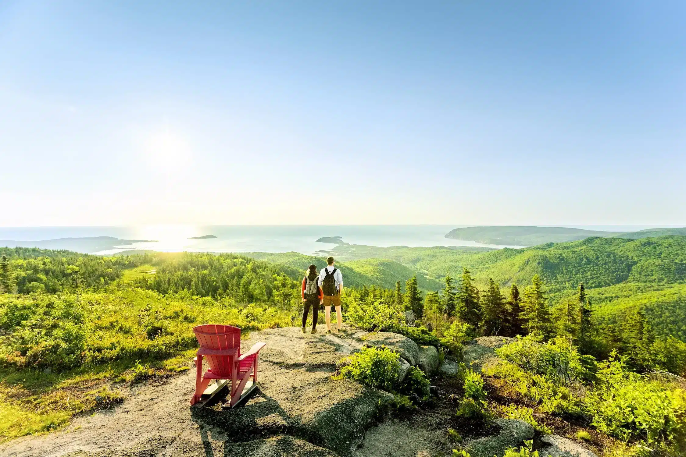 Couple overlooking view on Franey Trail