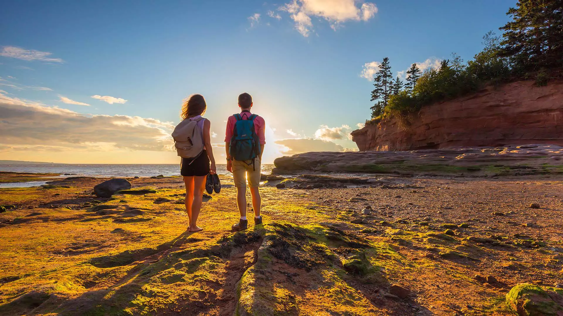 Couple visiting Burntcoat Head Park