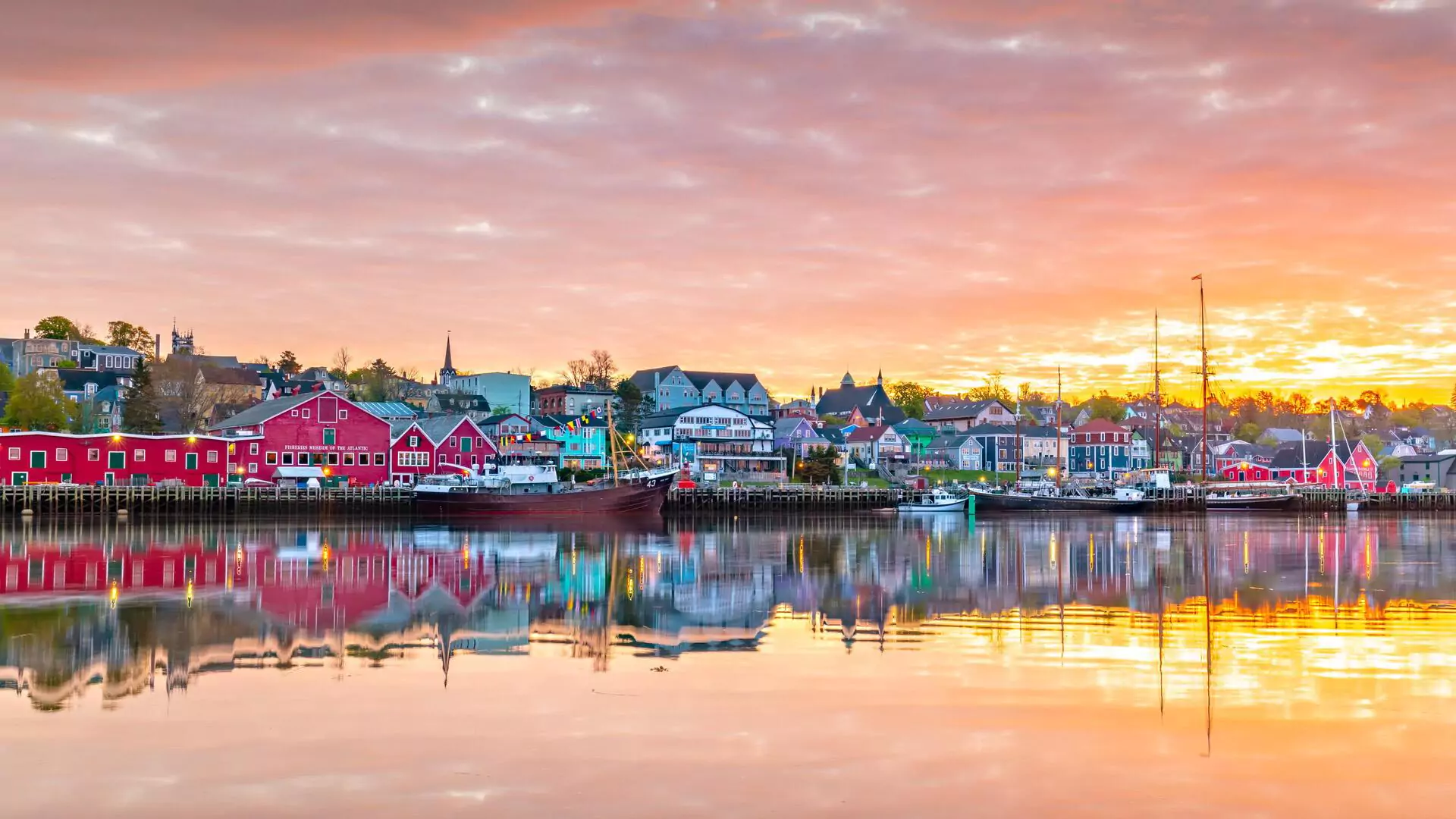 Sunset over Lunenburg, Nova Scotia
