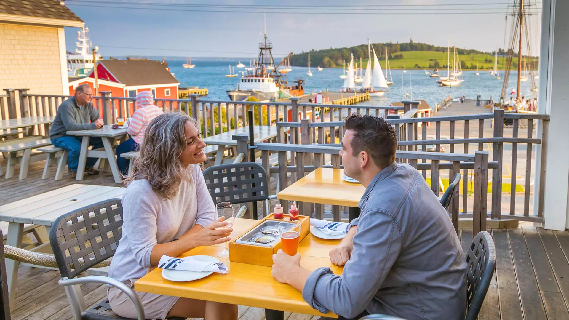 Lunch with a view in Lunenburg, Nova Scotia